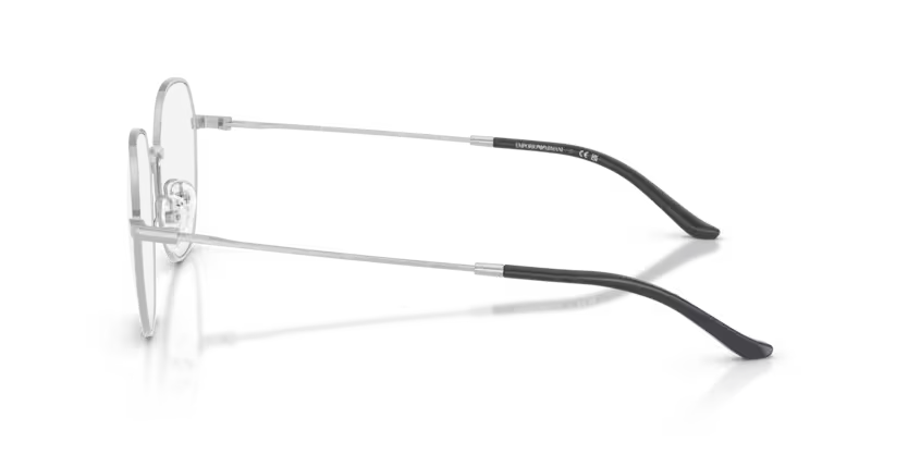 Emporio Armani EA1174D 3015 Shiny Silver Round Eyeglasses