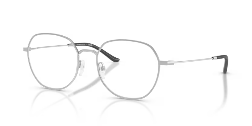 Emporio Armani EA1174D 3015 Shiny Silver Round Eyeglasses