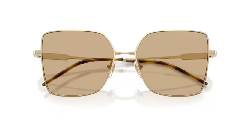 Emporio Armani EA2179 301373 Shiny Pale Gold Square Sunglasses
