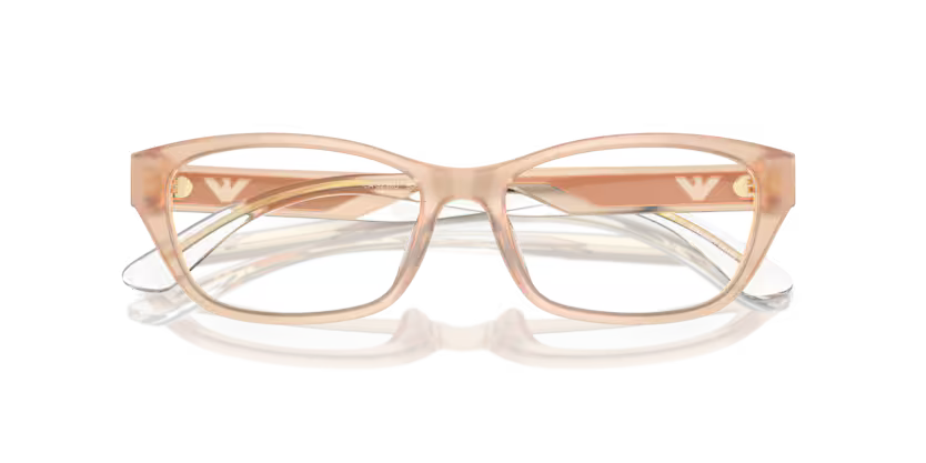 Emporio Armani EA3238U 6098 Shiny Opaline Tundra Cat-Eye Eyeglasses