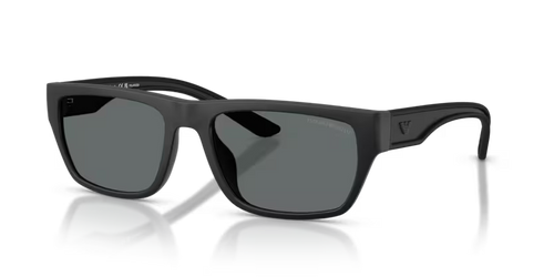 Emporio Armani EA4267U Rubberized Matte Black Pillow Sunglasses