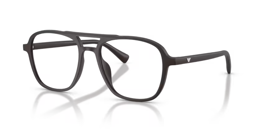Emporio Armani EA4279U Matte Black Aviator Clip-On Sunglasses