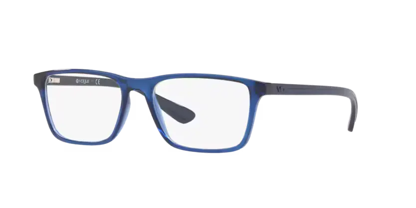 Blue eyeglasses on a transparent background