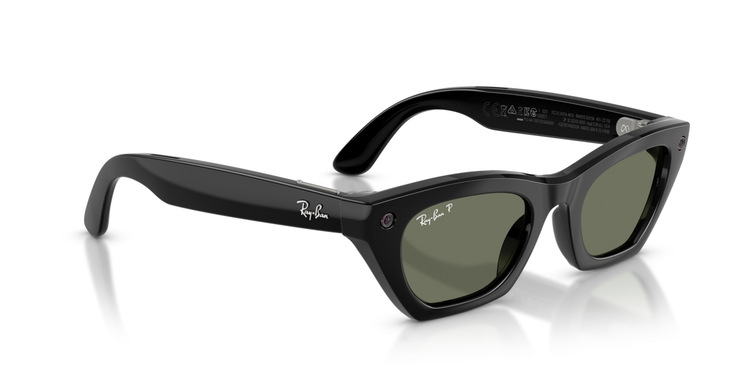 Ray-Ban Meta Zena (Gen 3) Black Green Polarized RW4015 601/9A 49 Smart Glasses