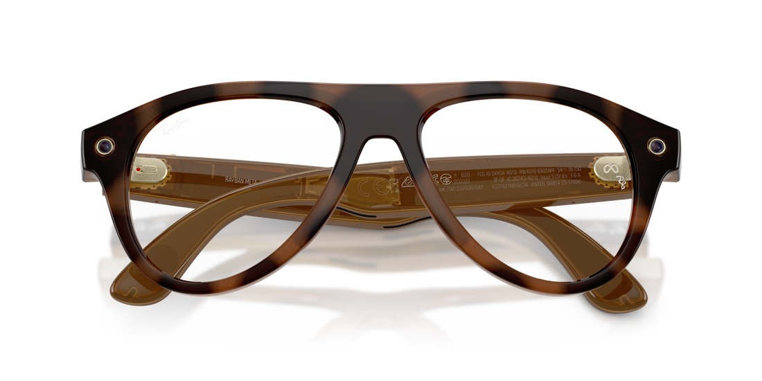 Ray-Ban Meta Aviator (GEN-3) Havana Transitions Brown Transitions RW4016 6905M4 54 Smart Glasses