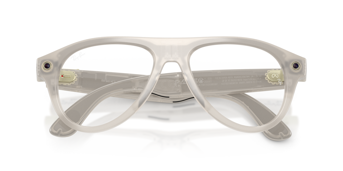 Ray-Ban Meta Aviator (Gen 3) Milky Warm Beige Transitions Brown Transitions RW4016 6907/M4 54 Smart Glasses