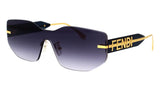 FENDI FE40066U 31W 0002 Rimless 140 140 Composite Plastic + Metal SUNGLASSES