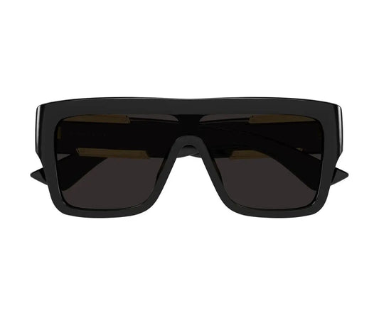 Black sunglasses on a white background