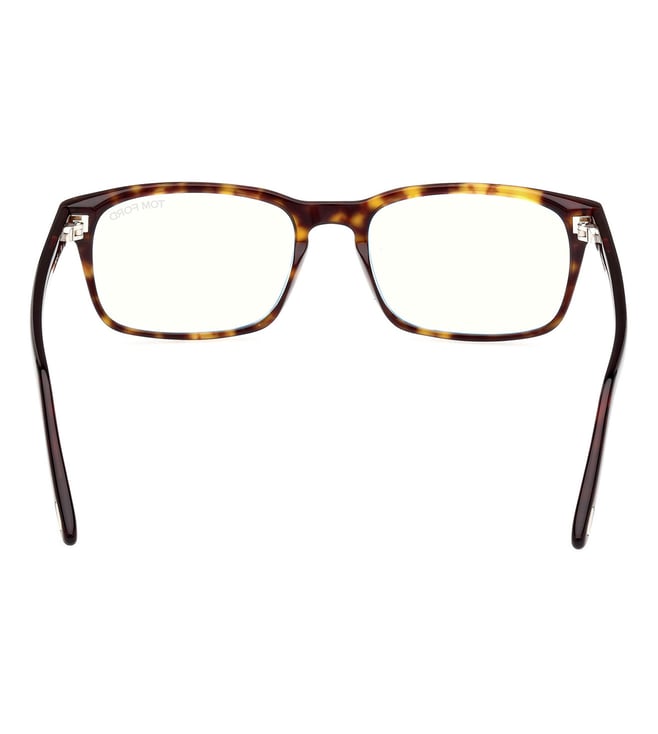 Tom Ford FT5938-B 052 Dark Havana Rectangular Eyeglasses