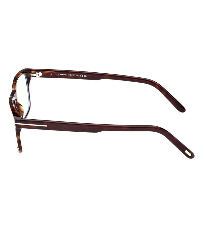 Tom Ford FT5938-B 052 Dark Havana Rectangular Eyeglasses
