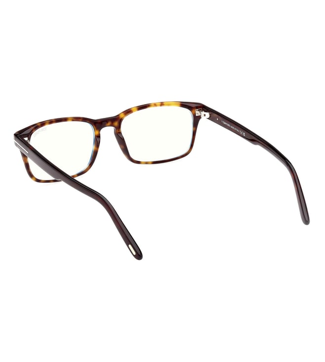 Tom Ford FT5938-B 052 Dark Havana Rectangular Eyeglasses