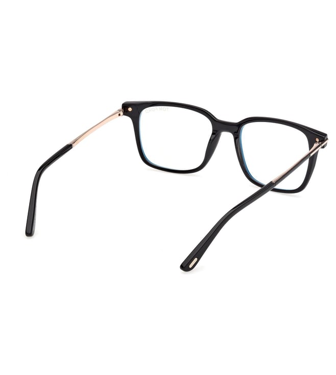 Tom Ford FT6124-B 001 Shiny Black Square Eyeglasses