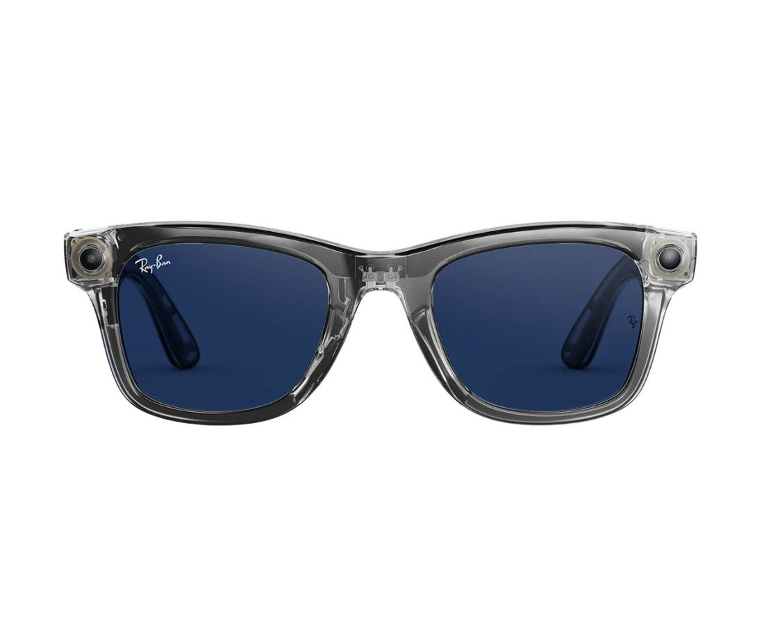 RW4012 Meta Wayfarer Large (GEN 2) Transparent Grey Clear Sapphire 6840/MF 50
