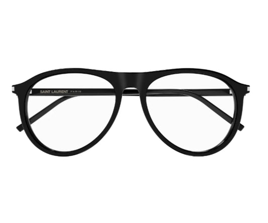 Black sunglasses with blue-tinted lenses on a white background