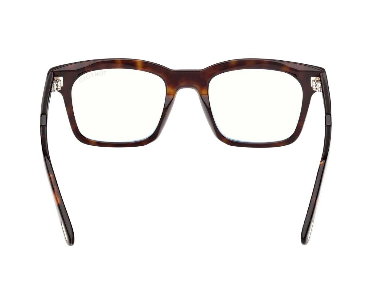 Tortoiseshell eyeglasses on a white background