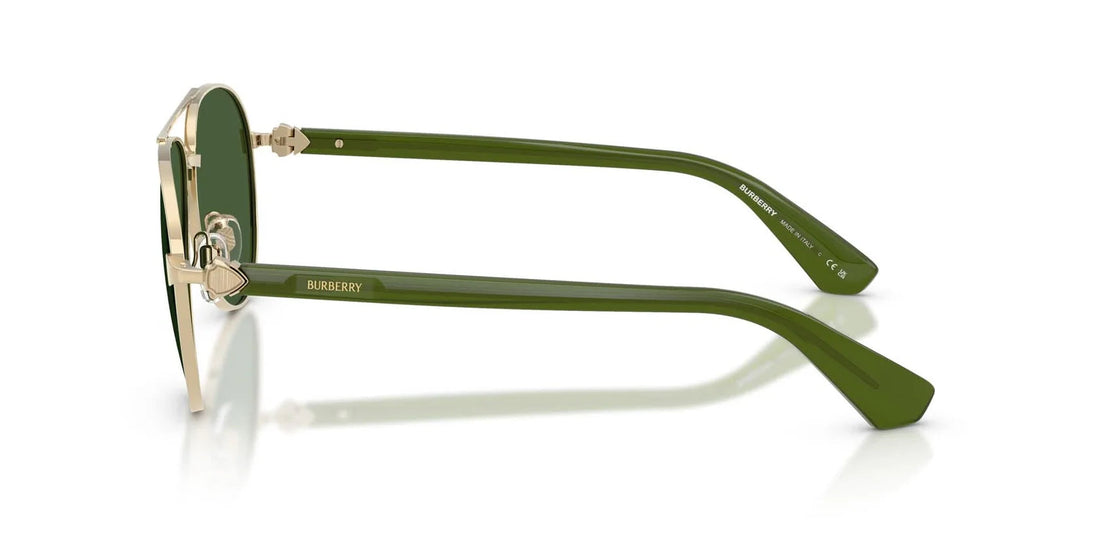 Burberry BE3167 110971 Light Gold Pilot Sunglasses