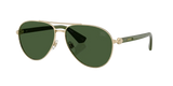 Burberry BE3167 110971 Light Gold Pilot Sunglasses