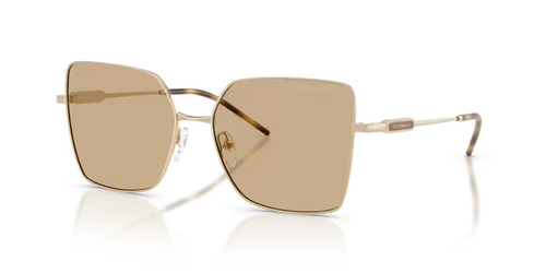 Emporio Armani EA2179 301373 Shiny Pale Gold Square Sunglasses