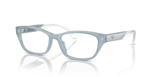 Emporio Armani EA3238U 6096 Shiny Opaline Azure Cat-Eye Eyeglasses