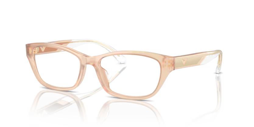 Emporio Armani EA3238U 6098 Shiny Opaline Tundra Cat-Eye Eyeglasses
