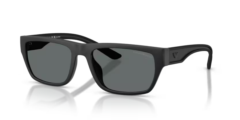 Emporio Armani EA4267U Rubberized Matte Black Pillow Sunglasses