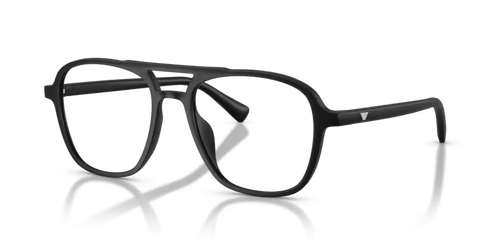 Emporio Armani EA4279U Matte Black Aviator Clip-On Sunglasses