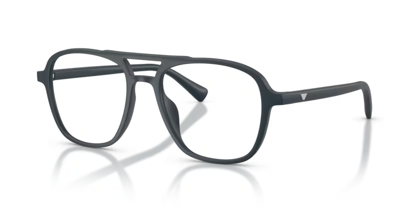Emporio Armani EA4279U Matte Black Aviator Clip-On Sunglasses