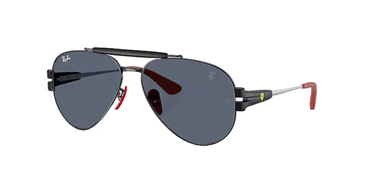 Aviator sunglasses with reflective lenses on a white background
