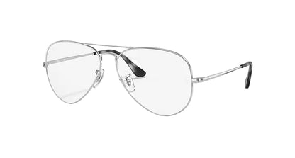 Silver aviator glasses on a white background