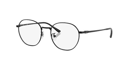 Round eyeglasses with thin frame on a white background