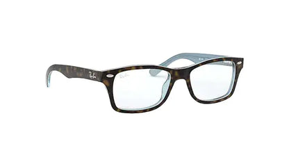 Tortoiseshell eyeglasses on a white background