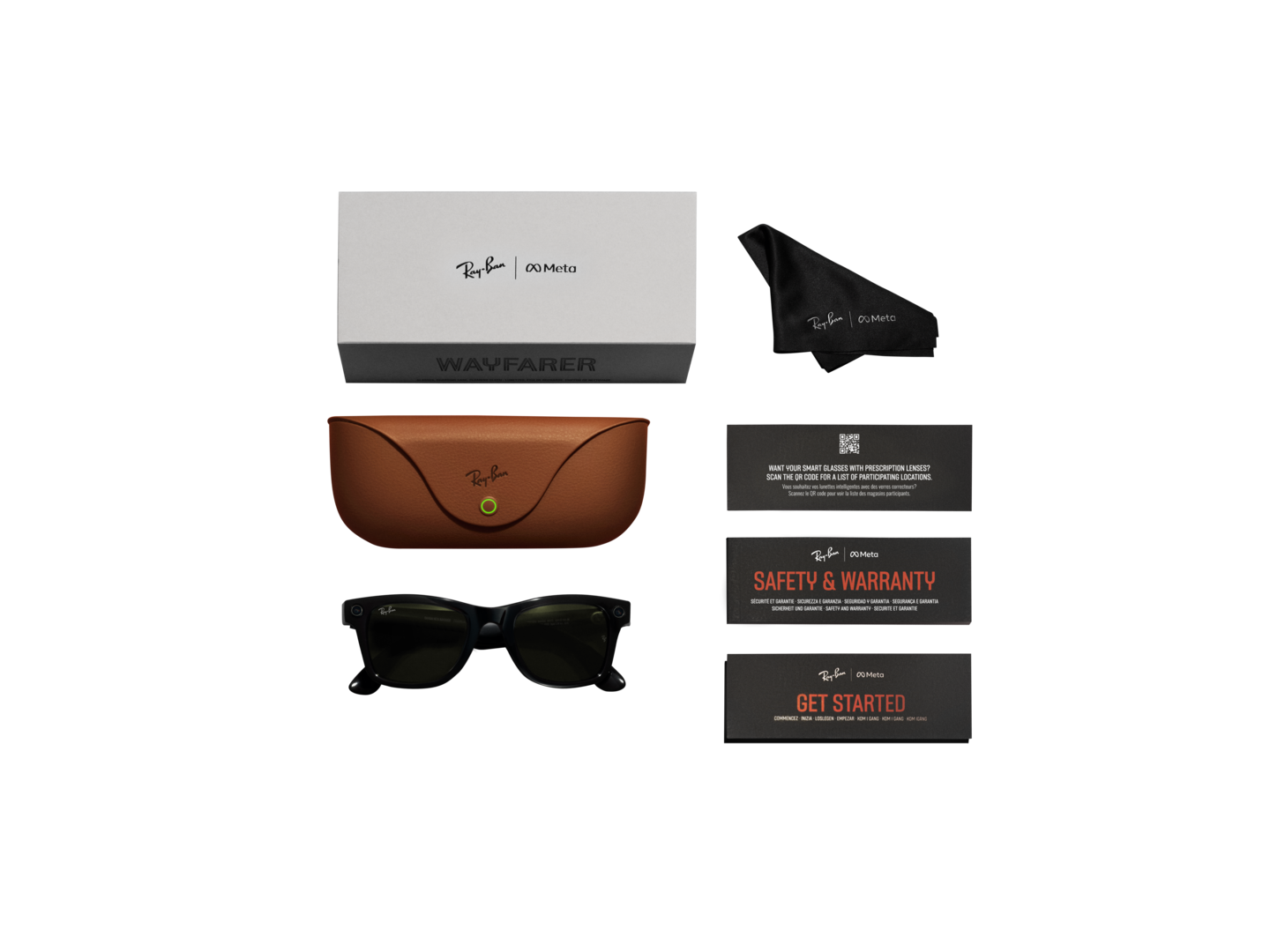 Ray-Ban | Meta Wayfarer Large Matte Black - Gen 1 RW4008601S1M Nayan Sukh Exclusive