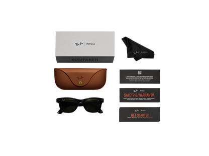 Ray-Ban | Meta Wayfarer Large Matte Black - Gen 1 RW4008601S1M Nayan Sukh Exclusive