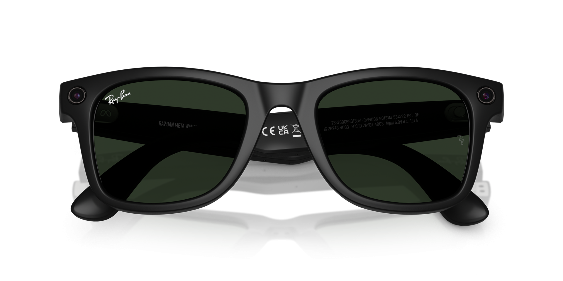 Ray-Ban | Meta Wayfarer Large Matte Black - Gen 1 RW4008601S1M Nayan Sukh Exclusive