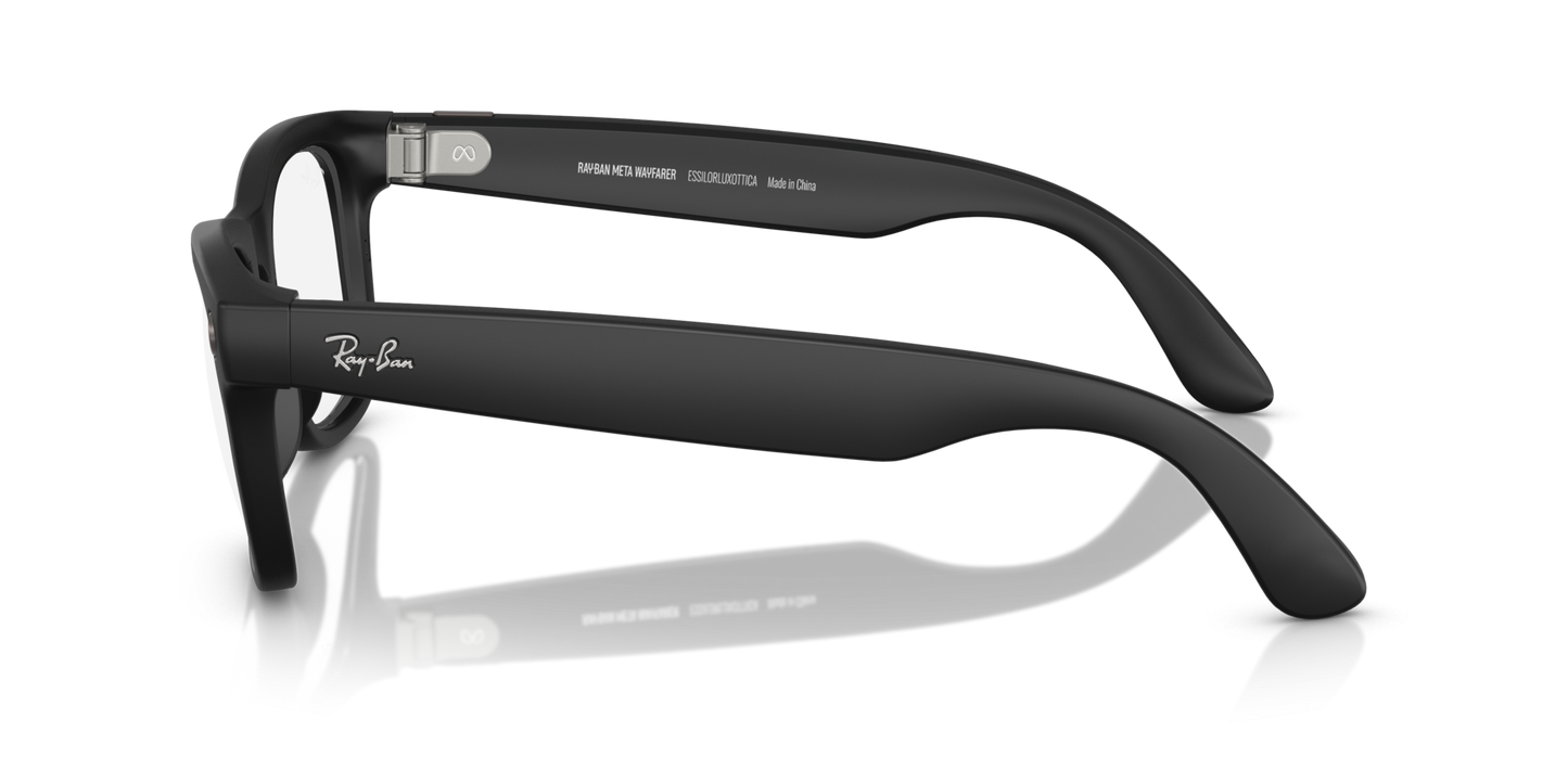 Ray-Ban | Meta Wayfarer Large Matte Black - Gen 1 RW4008601S1M Nayan Sukh Exclusive