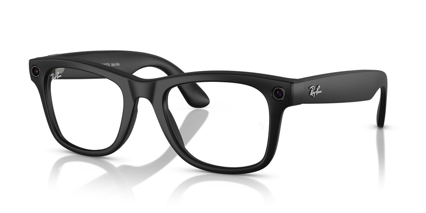 Ray-Ban | Meta Wayfarer Large Matte Black - Gen 1 RW4008601S1M Nayan Sukh Exclusive