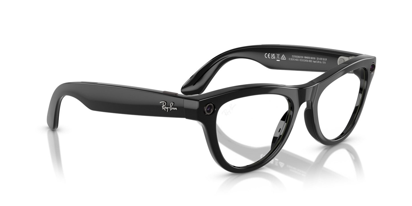 Ray-Ban | Meta Skyler Shiny Black - Gen 1 0RW4010601CH RAY-BAN META