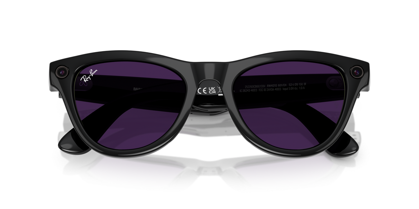 Ray-Ban | Meta Skyler Shiny Black - Gen 1 0RW4010601CH RAY-BAN META