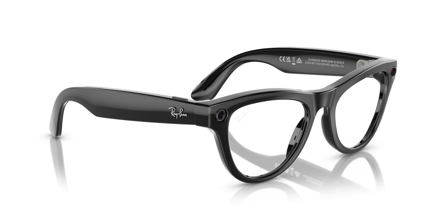 Ray-Ban | Meta Skyler Shiny Black - Gen 1 RW4010601MF RAY-BAN META