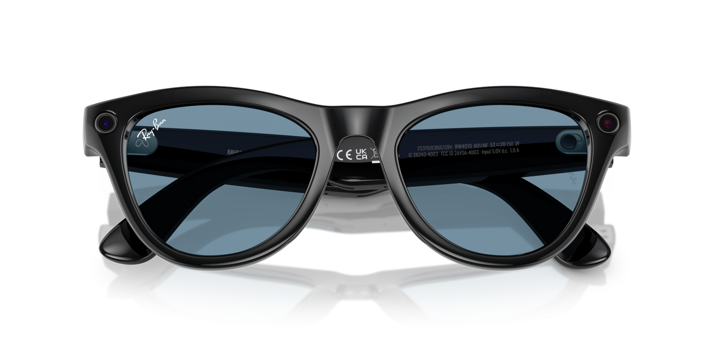 Ray-Ban | Meta Skyler Shiny Black - Gen 1 RW4010601MF RAY-BAN META
