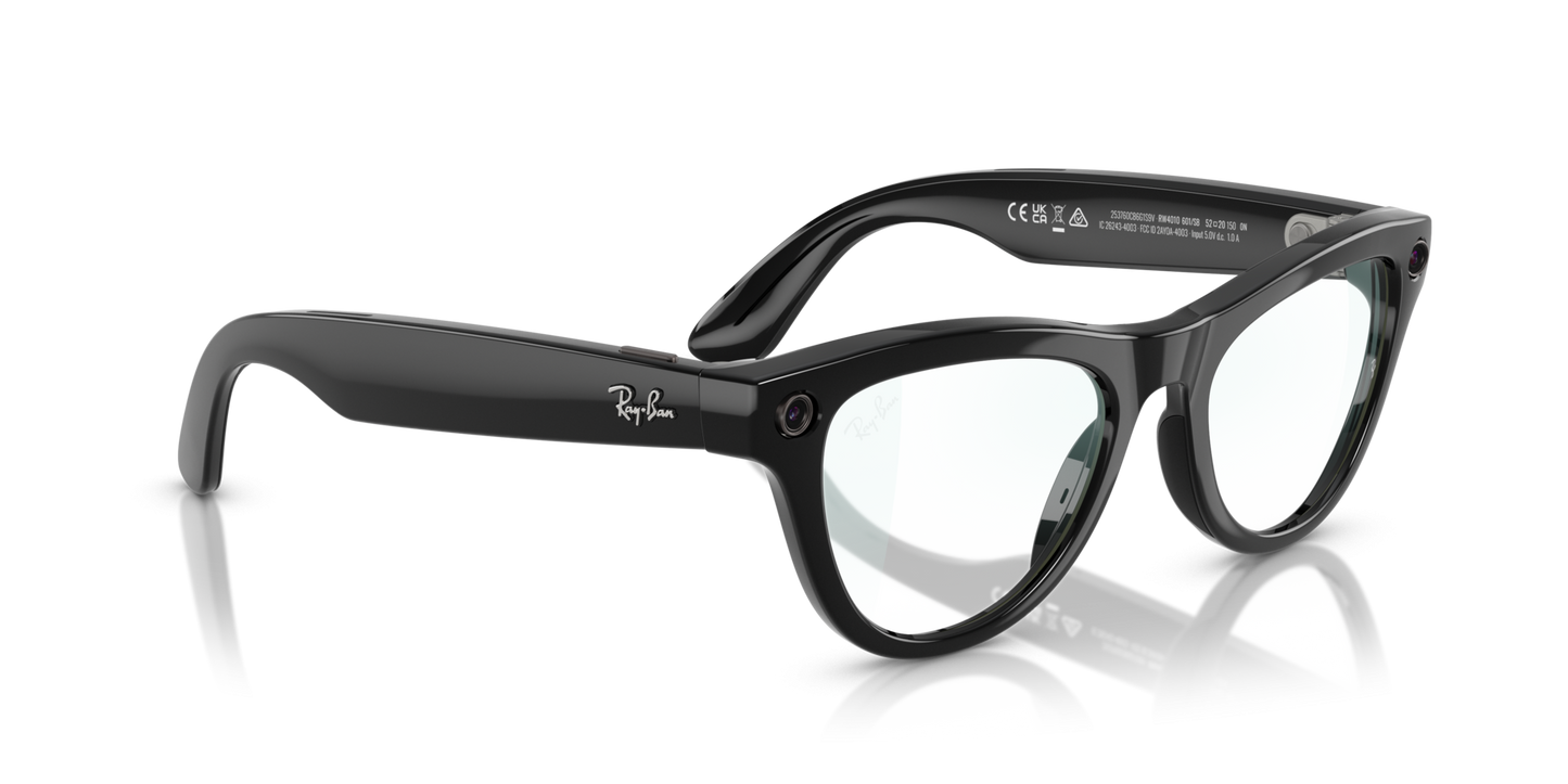 Ray-Ban | Meta Skyler Shiny Black - Gen 1 RW4010601SB RAY-BAN META