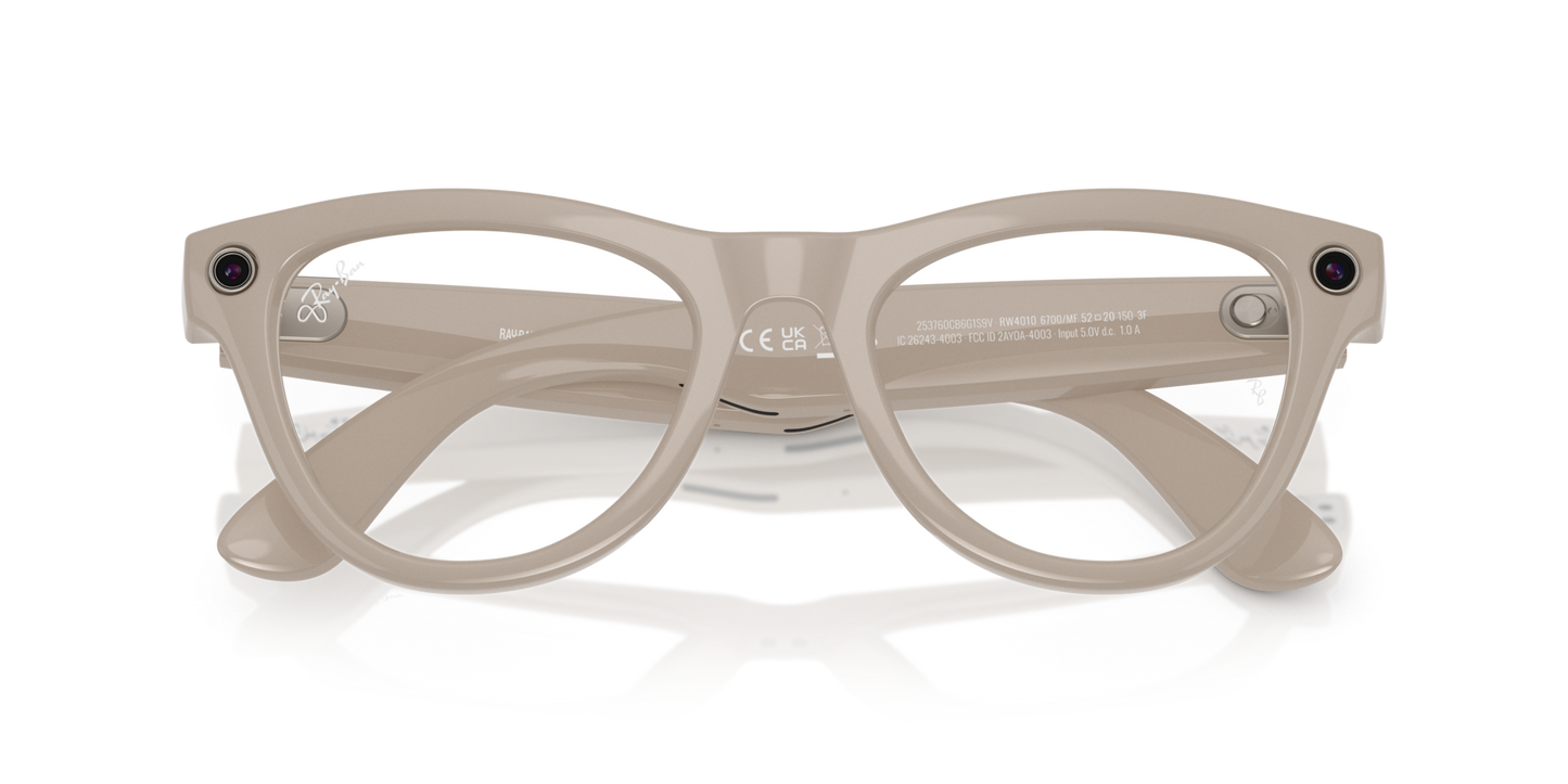 Ray-Ban | Meta Skyler Chalky Gray - Gen 1  RW40106700MF RAY-BAN META