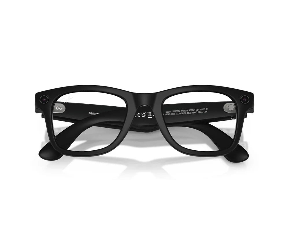 Ray-Ban RW4012 META WAYFARER LARGE (GEN 2) MATTE BLACK 601/S1Z 53