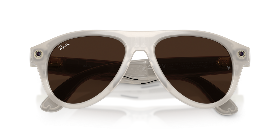 Ray-Ban Meta Aviator (Gen 3)  Milky Warm Beige Transitions Brown Transitions RW4016 6907/M4 54 Smart Glasses