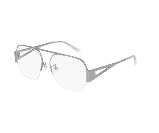Black eyeglasses on a white background