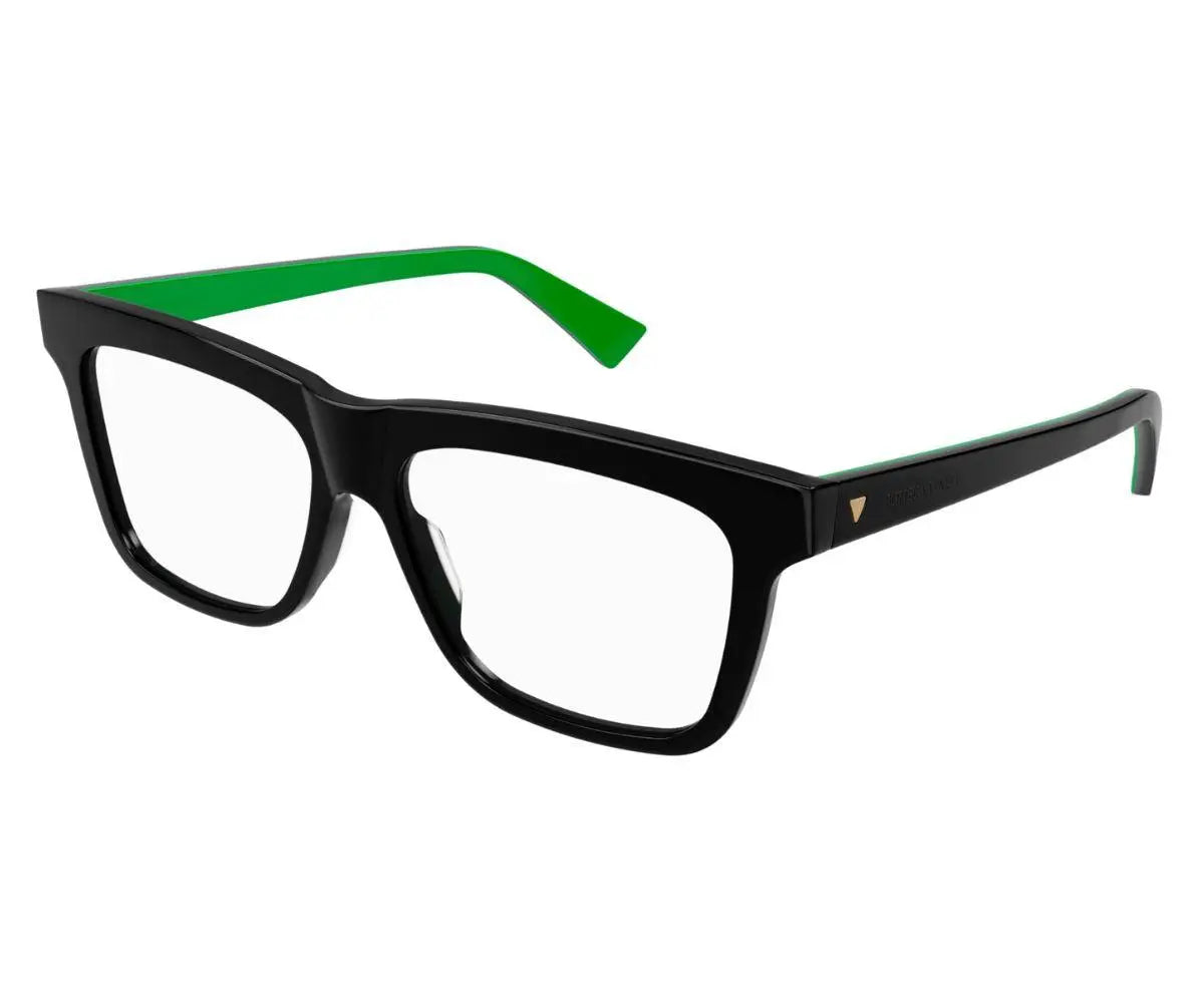 Brown eyeglasses on a white background