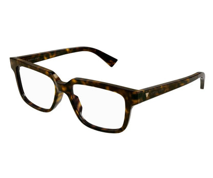 Tortoiseshell eyeglasses on a white background