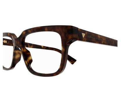 Tortoiseshell eyeglasses on a white background