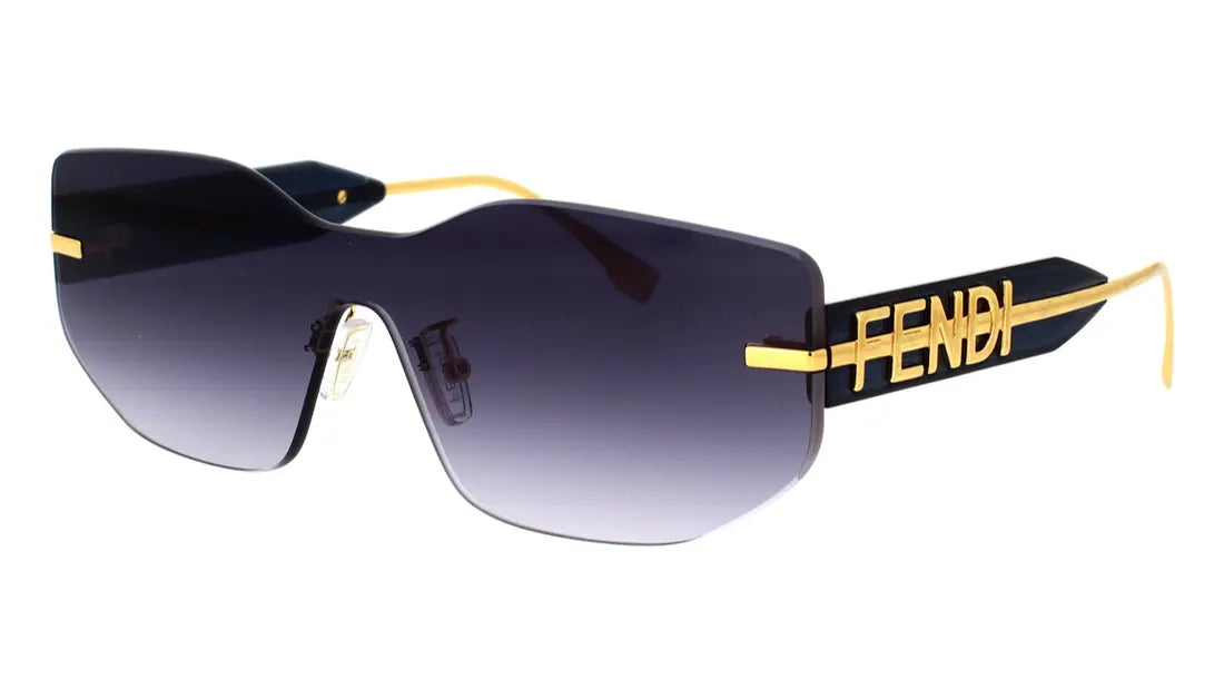 FENDI FE40066U 31W 0002 Rimless 140 140 Composite Plastic + Metal SUNGLASSES