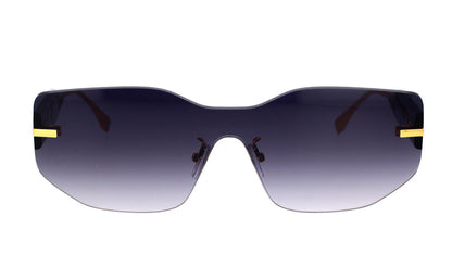 FENDI FE40066U 31W 0002 Rimless 140 140 Composite Plastic + Metal SUNGLASSES